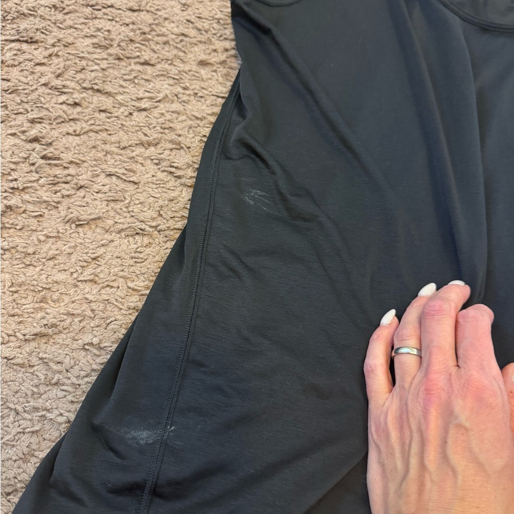 Lululemon Essential Tank Top Pleated Racerback Semi Sheer Tunic Length 10 - Picture 4 of 9